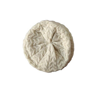 Lauren Ralph Lauren Ivory Cream Cable Knit Beret Hat